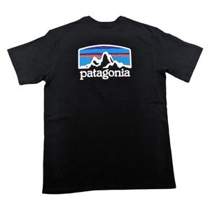 Patagonia Fitz Roy Horizons Responsibili-Tee Shirt Black Men's Small